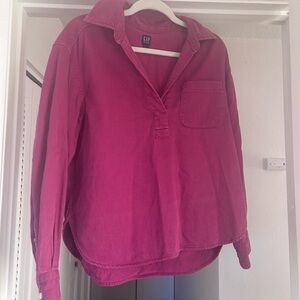 GAP Fuchsia Button Down Shirt